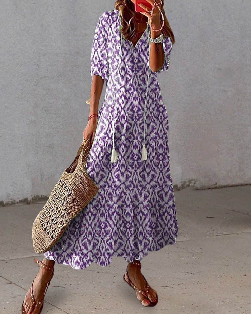 Coris - Vestido boho favorecedor