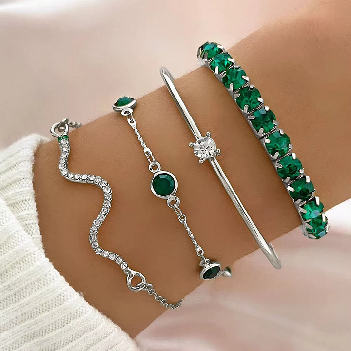 Iridessa - Juego de pulseras en capas