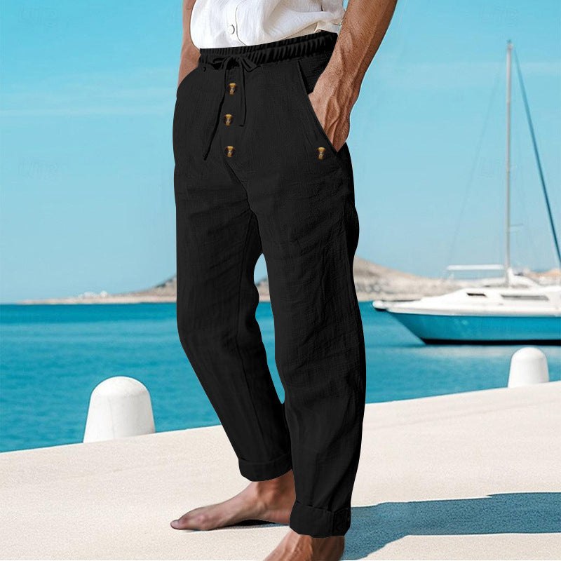 Seymour - Pantalón de verano con jareta ajustable