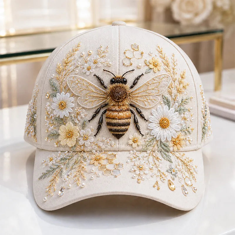 Arlena - Gorra con motivo ecuestre floral