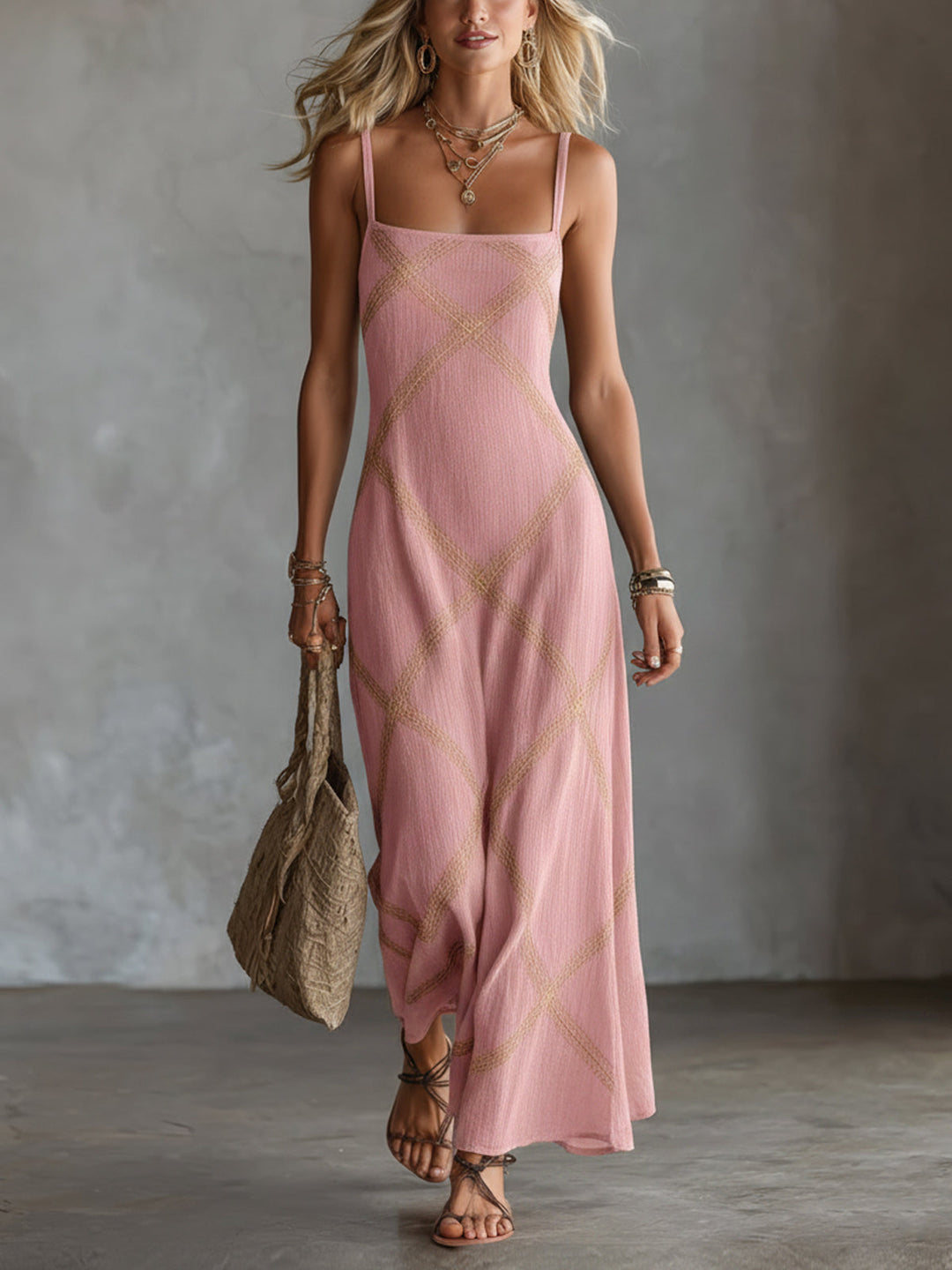Ardelia - Vestido maxi de tacto suave