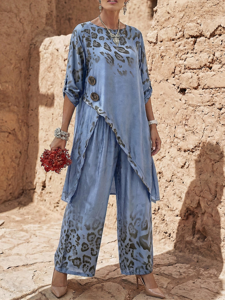 Gwynda - Conjunto de top y pantalón suave al tacto