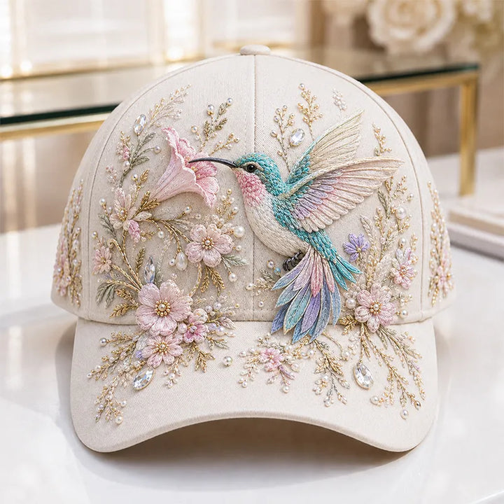 Arlena - Gorra con motivo ecuestre floral