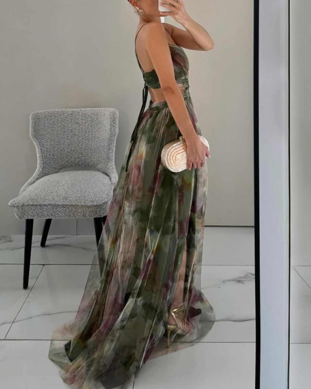 Nalina - Maxivestido fluido floral