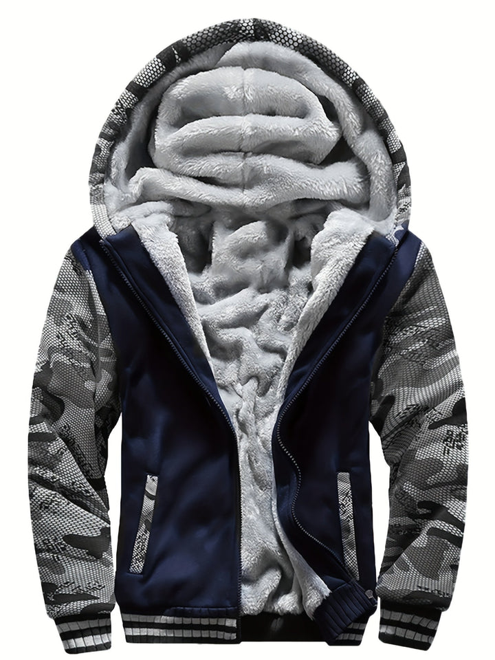 Dax - Sudadera con capucha de alto gramaje con estampado de camuflaje