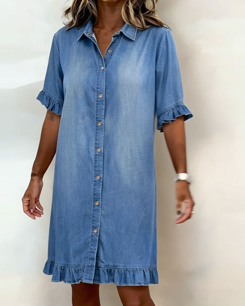 Veloura - Minivestido con holanes texturizados
