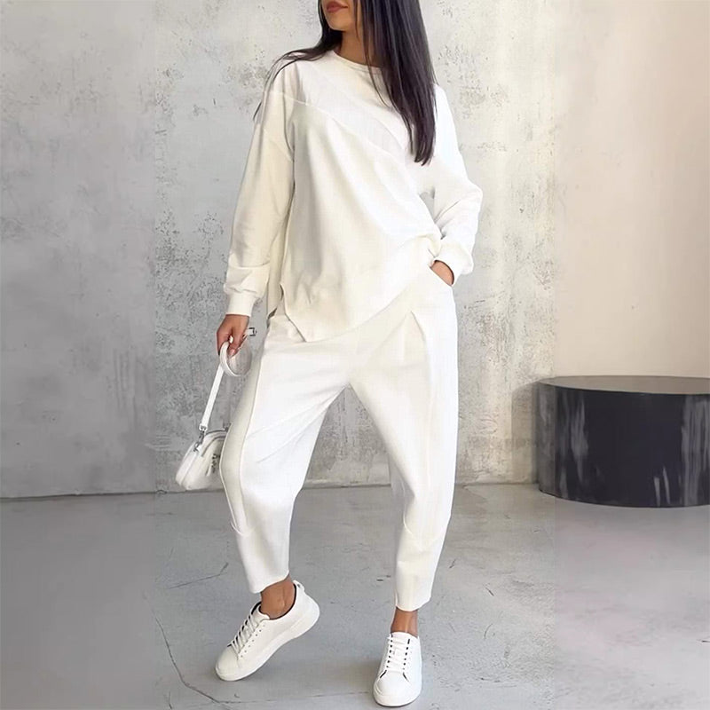 Eulavie - Conjunto lounge oversize de tacto suave