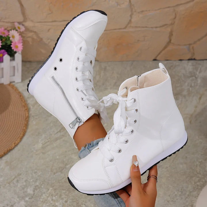 Deloriane - Botines casuales con agujetas