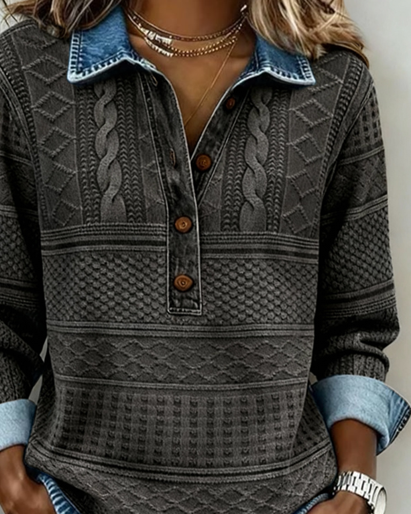 Orlissey - Camisa texturizada abotonada