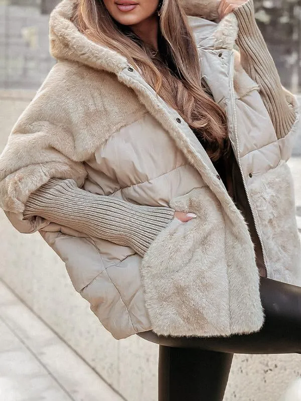 Audra - Chamarra de invierno acolchada con capucha