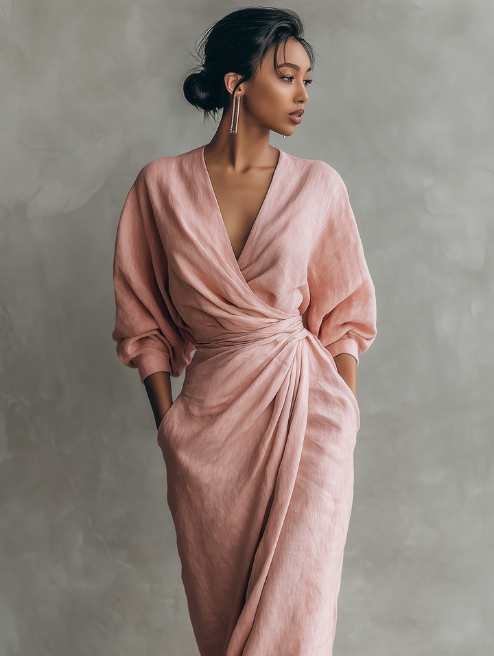 Damaris - Maxivestido de lino fresco