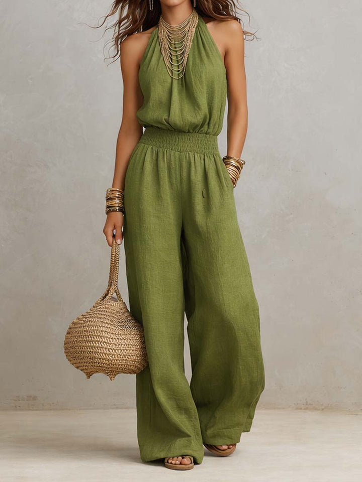 Elenie - Enterizo ligero con cuello halter