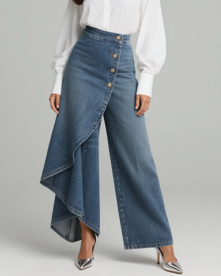 Mevaya - Jeans suaves al tacto con cierre delantero