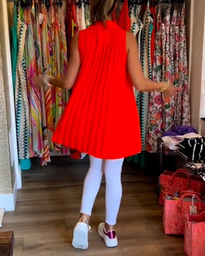 Taisa - Top sin mangas con holanes de tacto suave