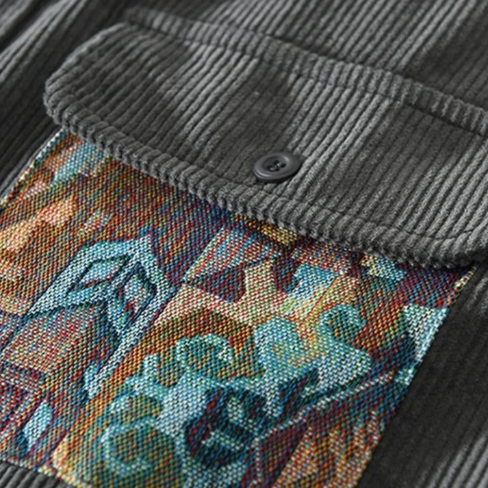 Tero - Camisa de pana texturizada