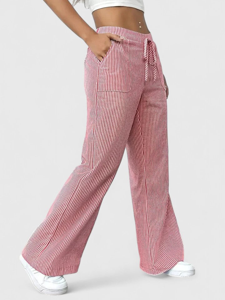 Chelsea - Pantalones con cordón ajustable de tacto suave