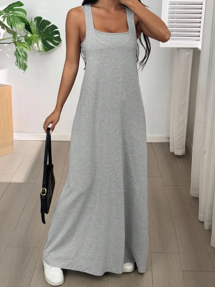 Evania - Maxivestido de dos piezas con capas