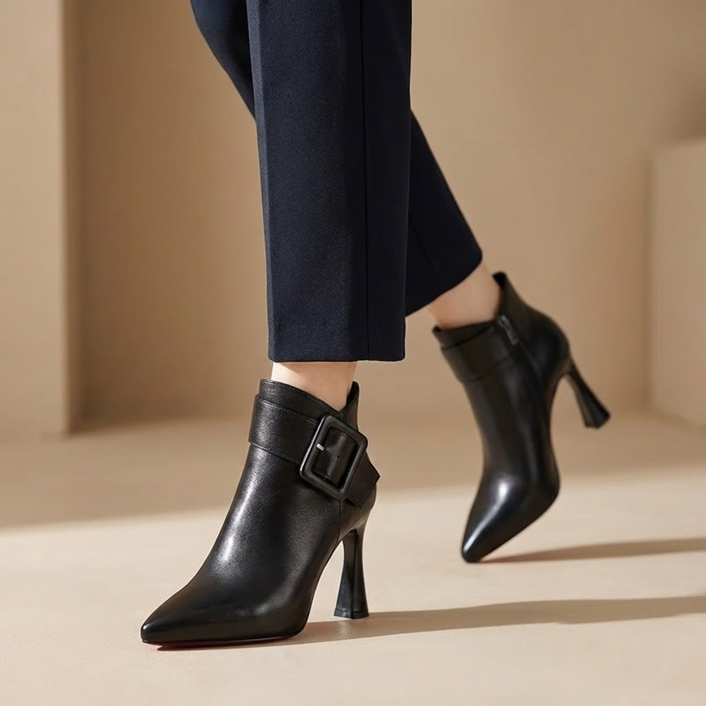 Erina - Botines con tacón escultórico
