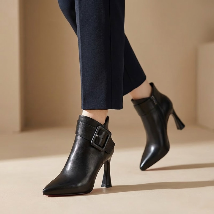 Erina - Botines con tacón escultórico