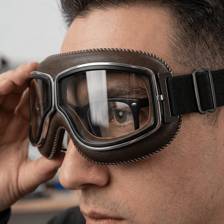 Alaric - Lentes vintage para motocicleta
