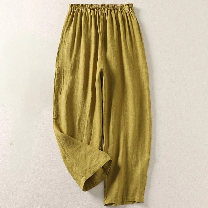 Giselora - Pantalón de lino fluido