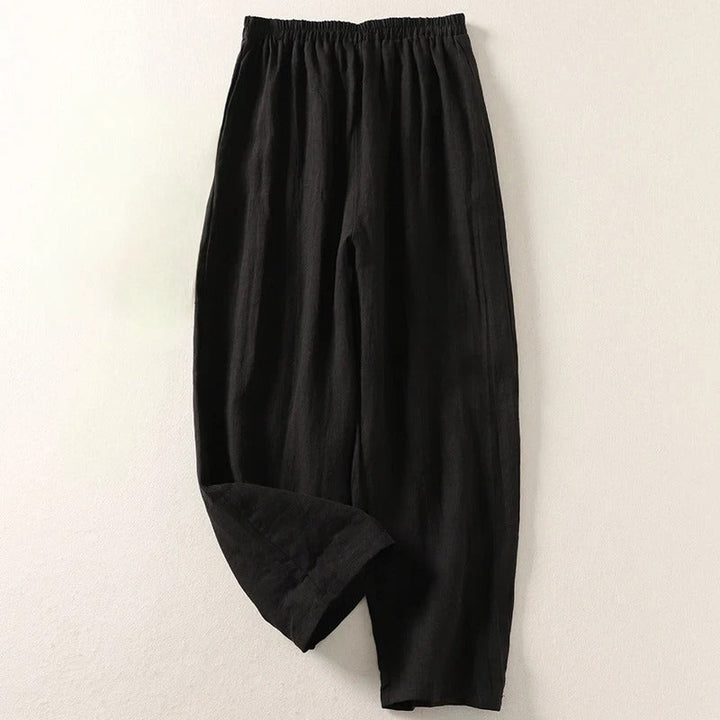 Giselora - Pantalón de lino fluido