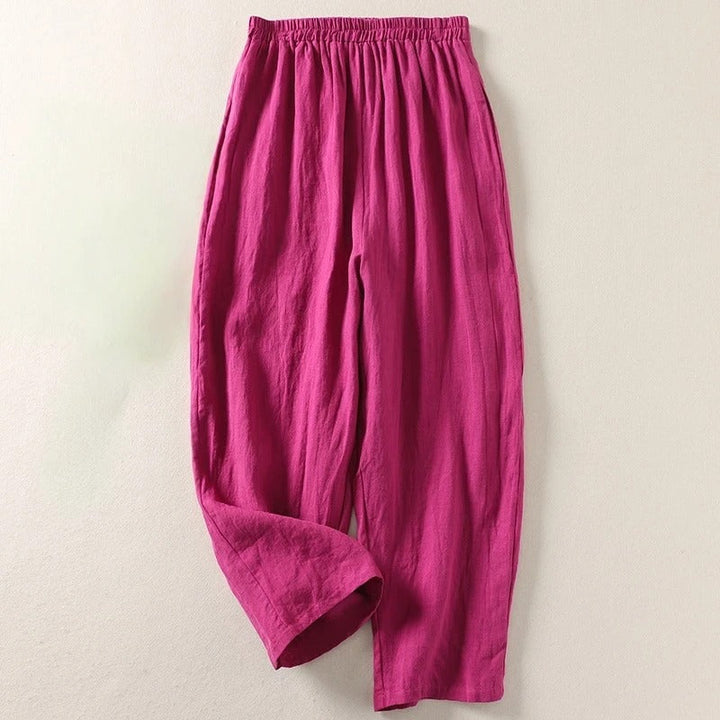 Giselora - Pantalón de lino fluido