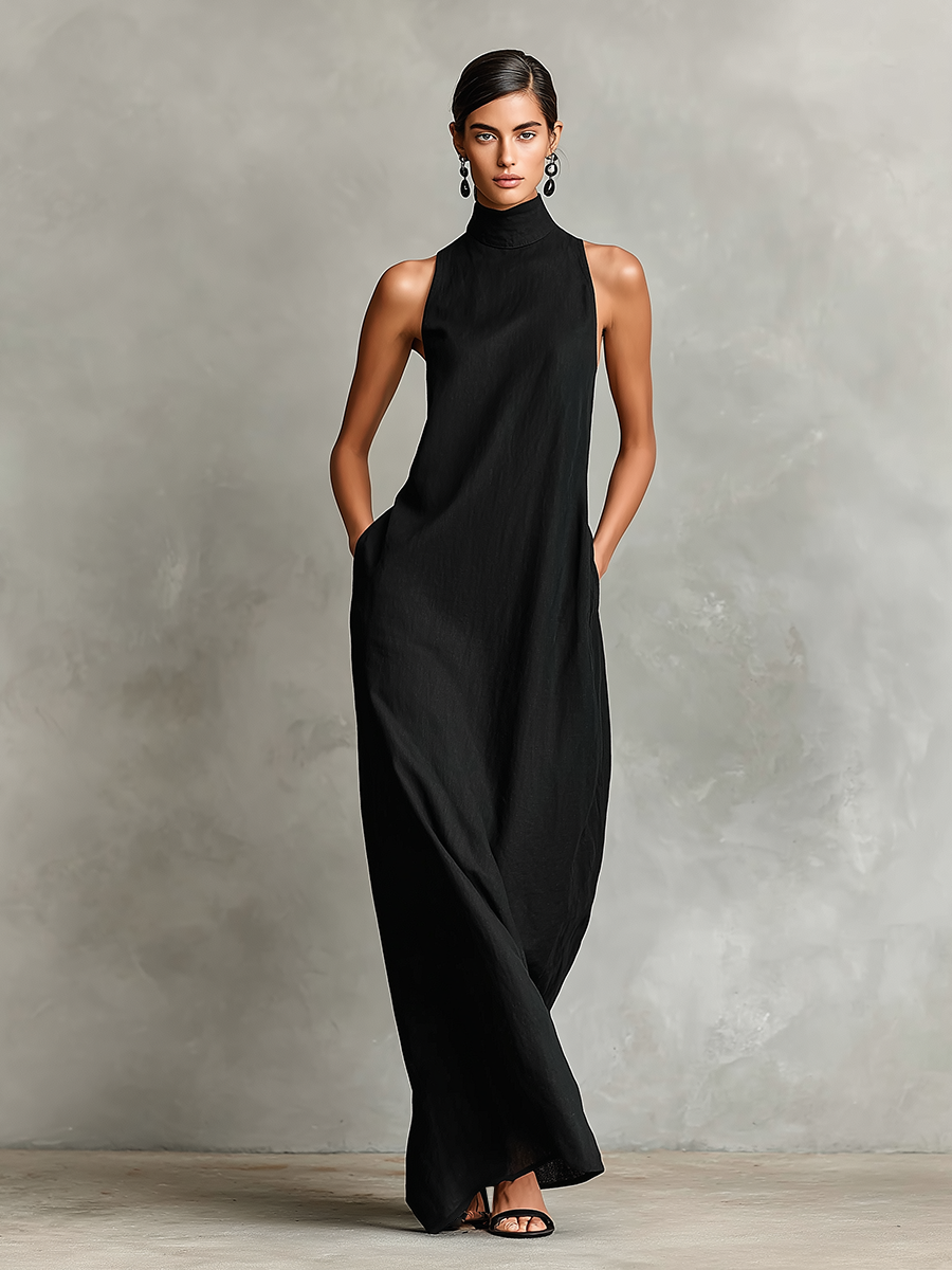 Tabitha - Maxivestido de lino premium