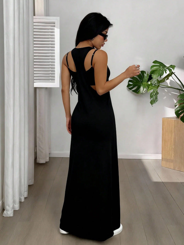 Evania - Maxivestido de dos piezas con capas