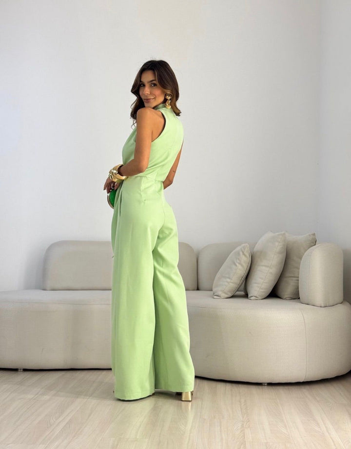 Ismerie - Jumpsuit fluido de pierna ancha