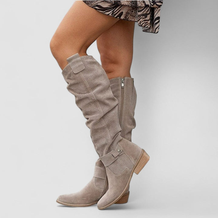 Amira - Botines estilo western acolchados