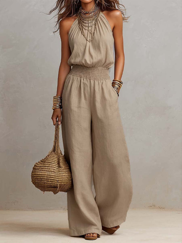 Elenie - Enterizo ligero con cuello halter