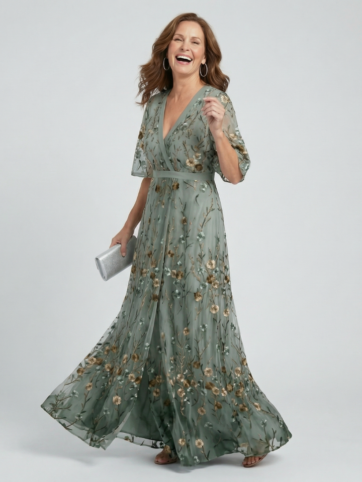 Liorisse - Vestido midi ligero con cuello halter