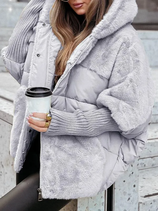 Audra - Chamarra de invierno acolchada con capucha
