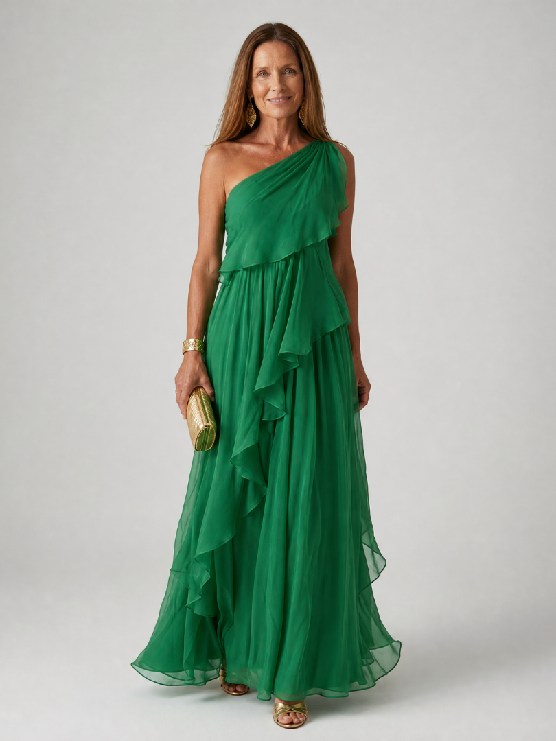 Katriana - Maxivestido con olanes de tacto suave