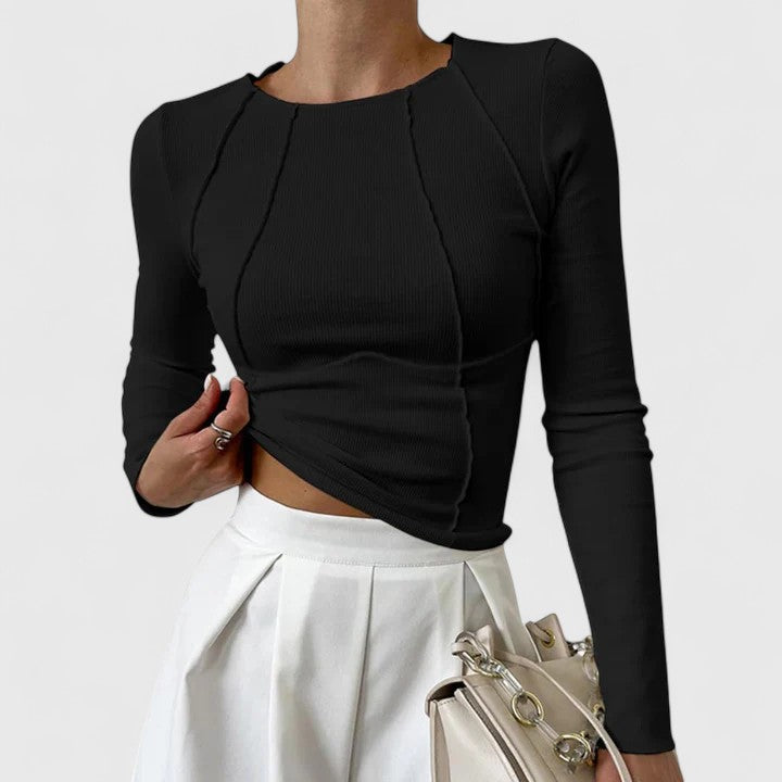 Cherish - elegante blusa informal de manga larga