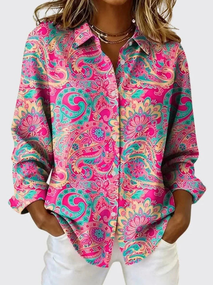 Gillian - Blusa paisley premium