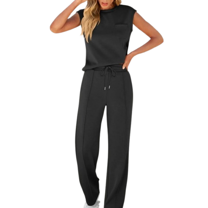 Floriana - Elegante conjunto informal de dos piezas