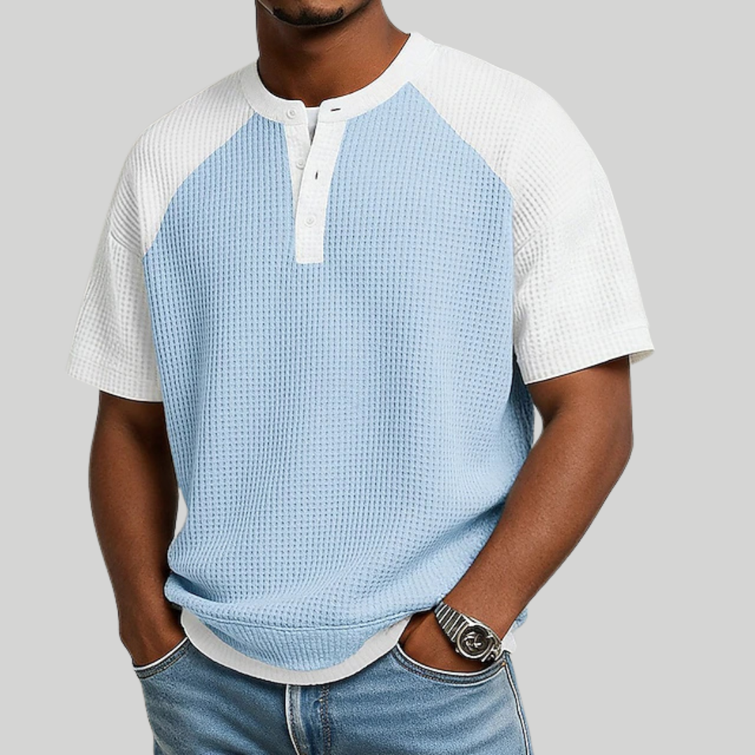 Arbor - Polo de punto con textura tipo waffle