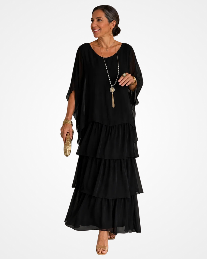 Sylvia - Vestido maxi fluido de tacto suave