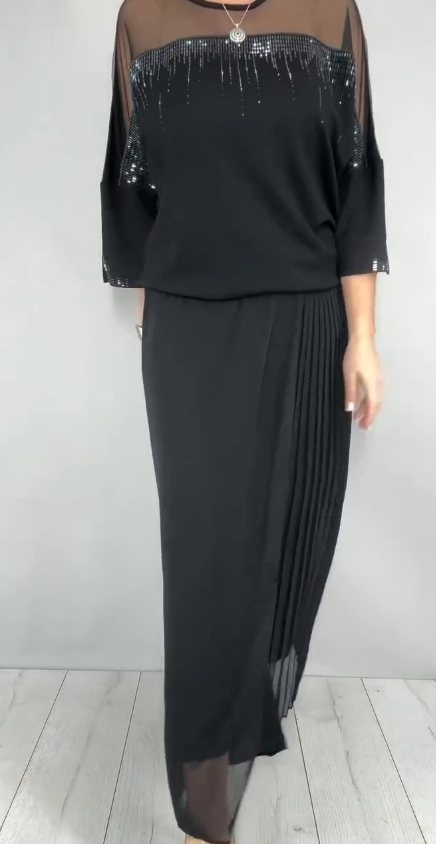 Caia - Conjunto de dos piezas con pantalón y apliques decorativos