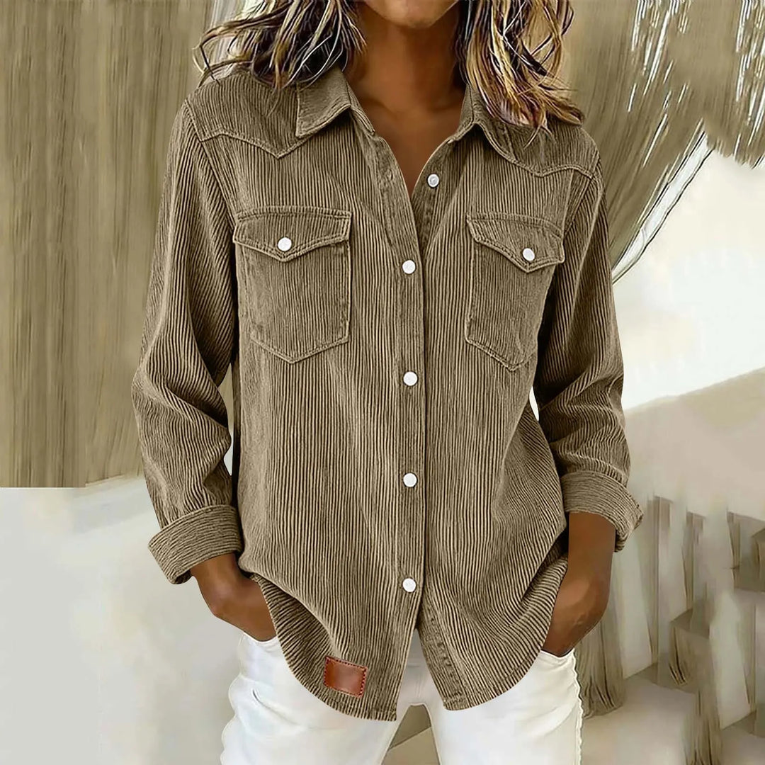 Loredana - Camisa abotonada de tacto suave