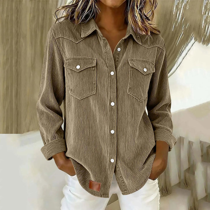 Loredana - Camisa abotonada de tacto suave