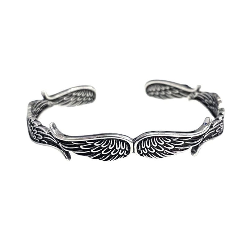 Raveya - Pulsera con ala de ángel pulida