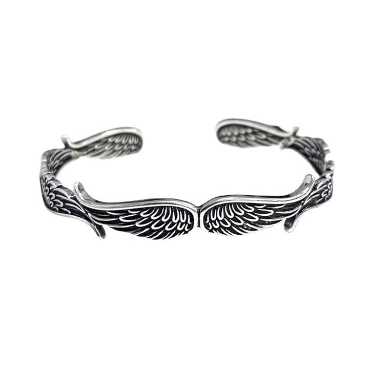 Raveya - Pulsera con ala de ángel pulida