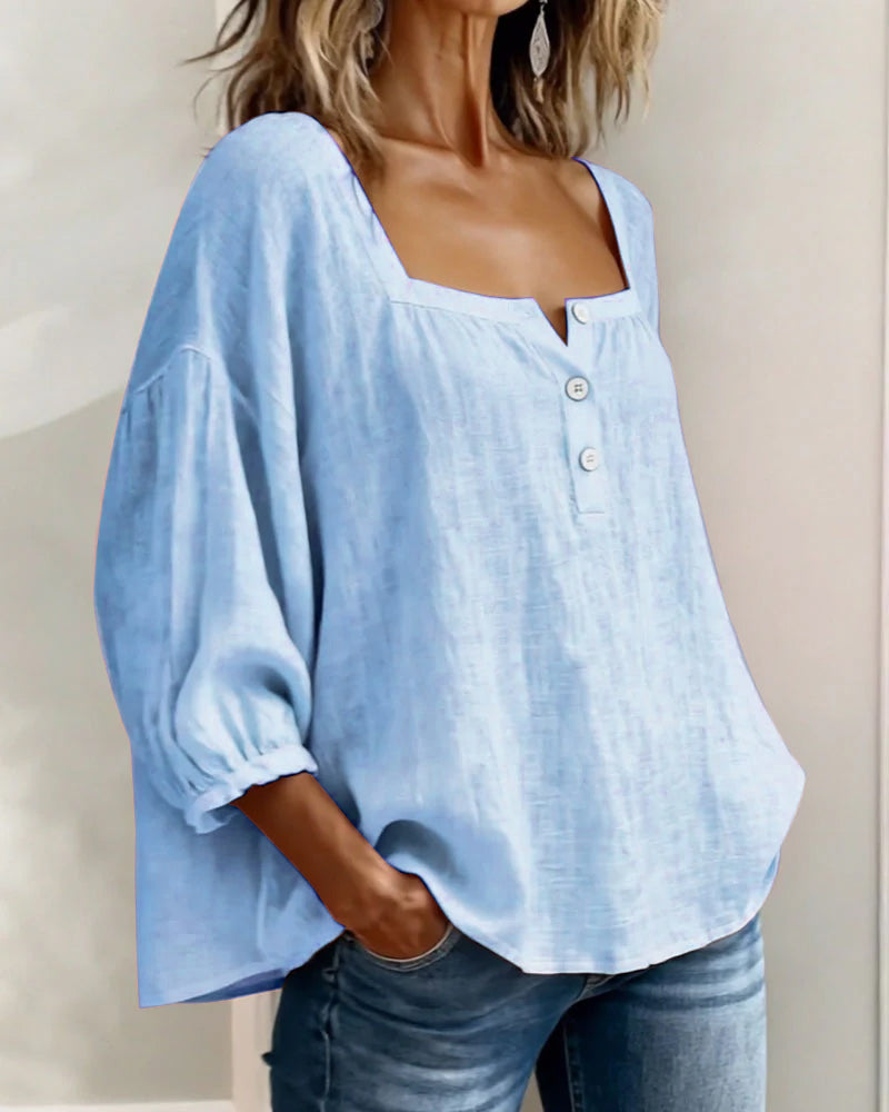 Zoya - Blusa de lino fresca