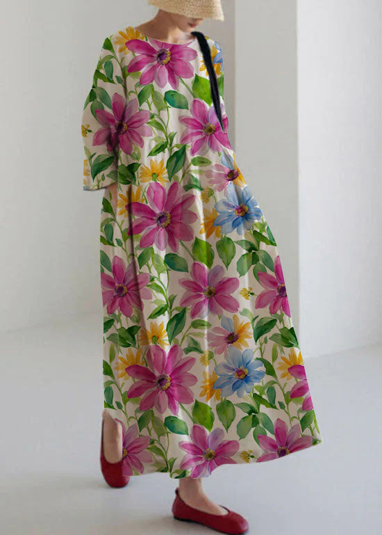 Olive - Vestido de patchwork color oliva