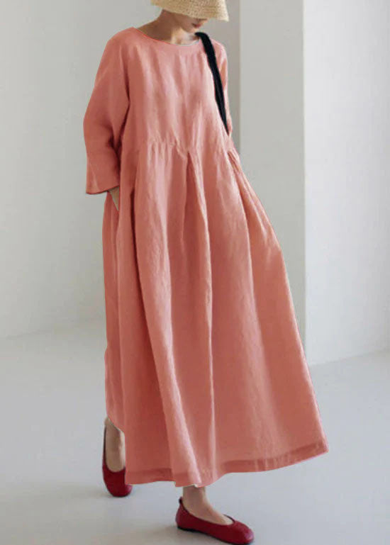 Olive - Vestido de patchwork color oliva