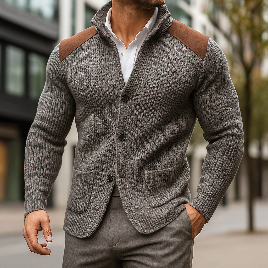 Navik - Blazer de punto estructurado