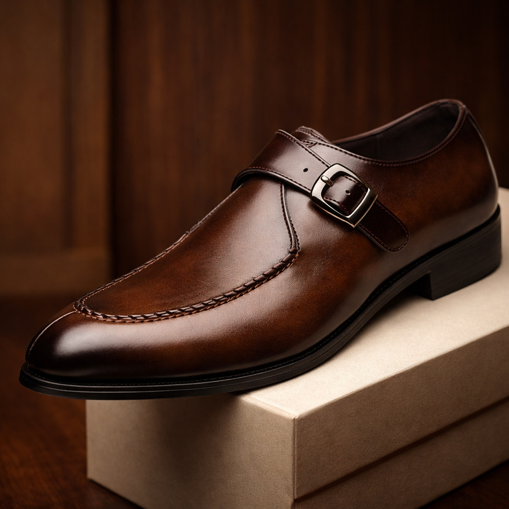 Isaias - Zapatos de vestir pulidos con hebilla